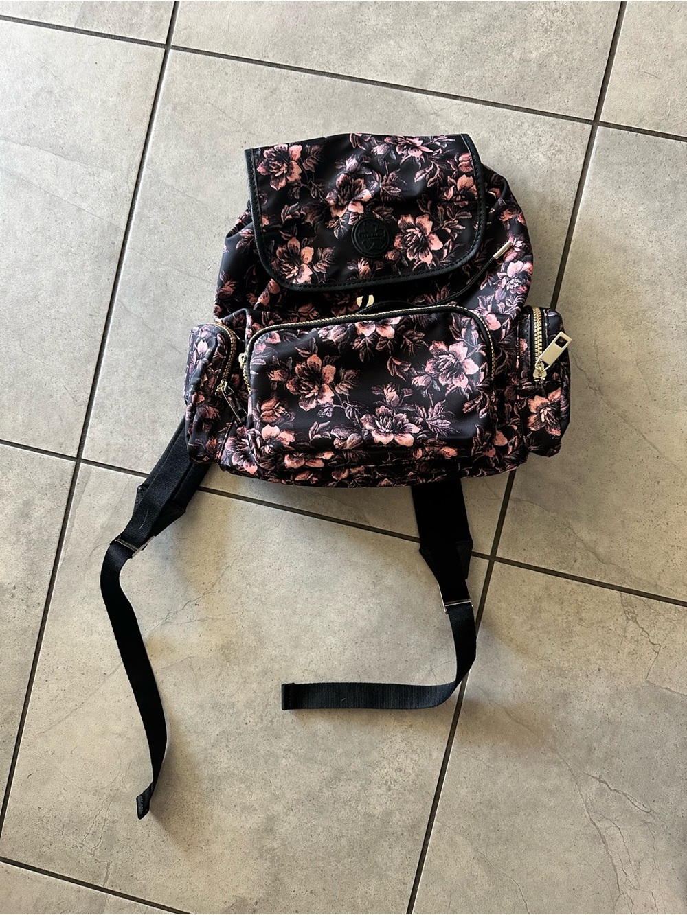 Ted Baker London Floral Pink and Black Women's Backpack